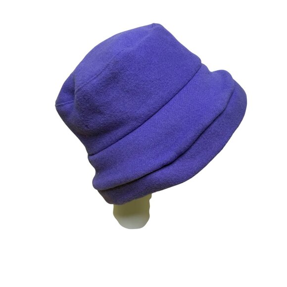 James Peter Vintage Purple & Black Wool Cashmere Women's Cloche Hat Retro Style - Picture 6 of 13